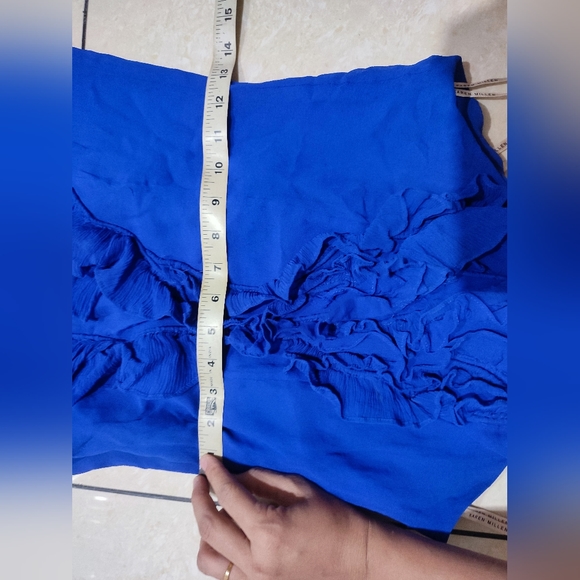 Karen Millen blue ruffle dress - Picture 8 of 11